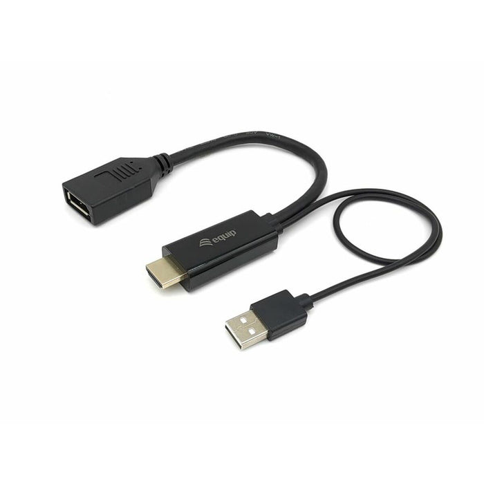 Адаптер за HDMI към DisplayPort Equip 119039 Черен 15 cm