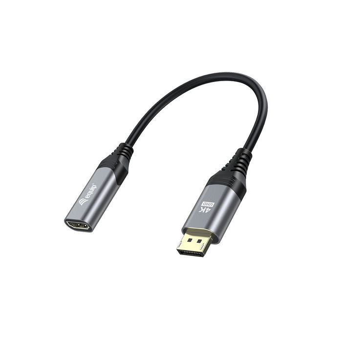 Адаптер за DisplayPort към HDMI Equip 133445 Черен Златен 15 cm