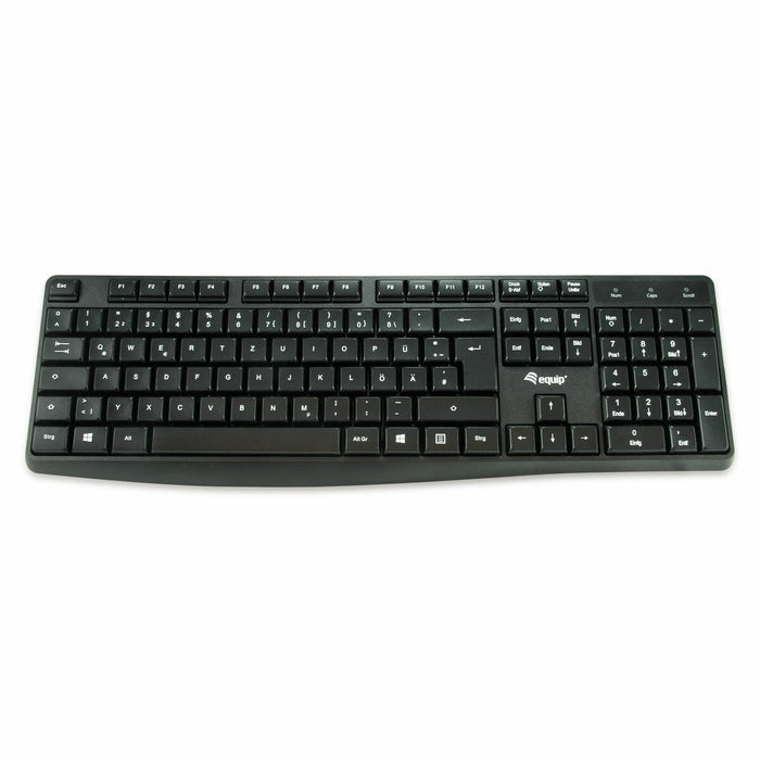 Клавиатура Equip 245211 Черен Испанска Qwerty