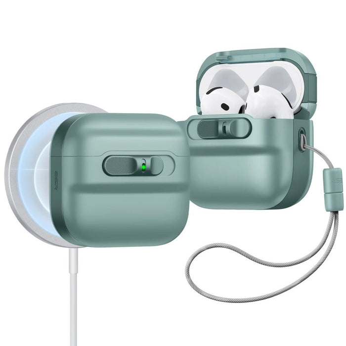 Калъф ESR Pulse Halolock Magsafe за AirPods 4 - зелен
