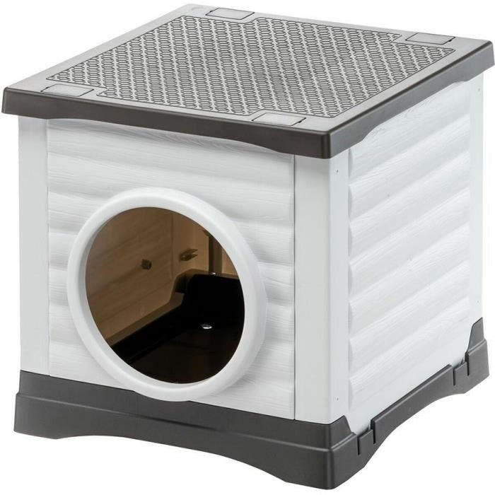 Легло за домашни любимци Ferplast PETVILLA 50 Смола Термопластичен 38,5 x 43 x 38,5 cm Бял Сив