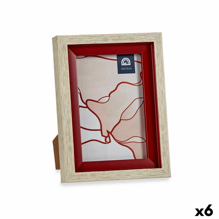 Рамка за снимки Gift Decor 636907T 636907T Кафяв Червен Дървен Кристал Пластмаса (6 броя)
