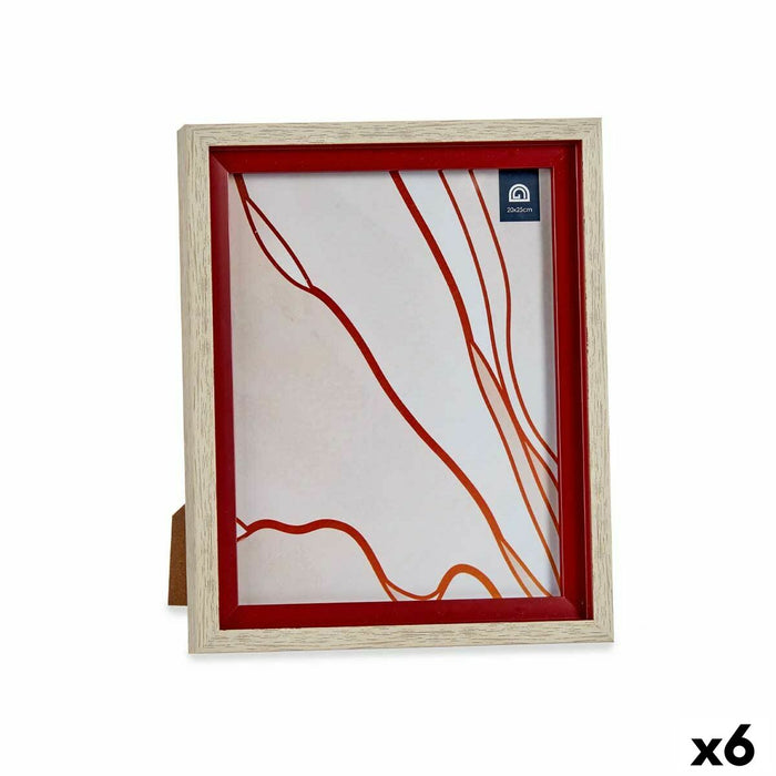 Рамка за снимки Gift Decor 636907T 636907T Кафяв Червен Дървен Cтъкло Кристал полистирен Пластмаса (6 броя)