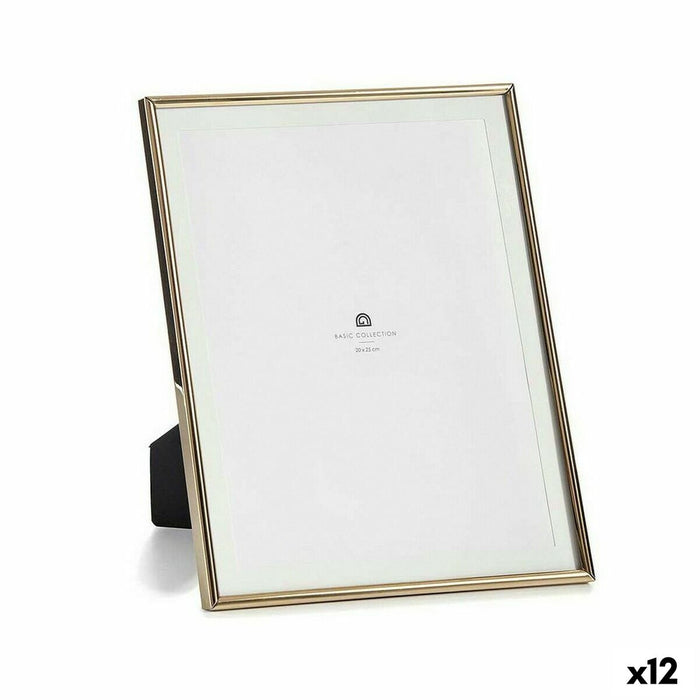 Рамка за снимки Gift Decor MS61001-MAT GOLD MS61001-MAT GOLD Златен Кристал Стомана (12 броя)