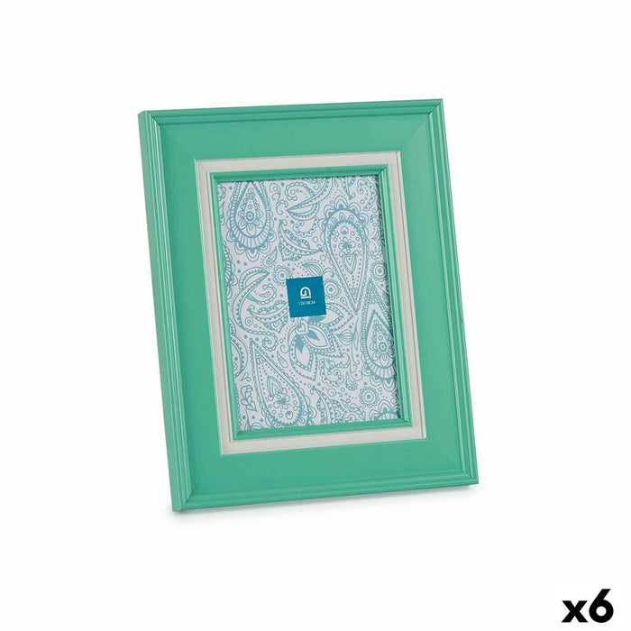 Рамка за снимки Gift Decor 636916A 636916A Зелен Кристал Пластмаса (6 броя)