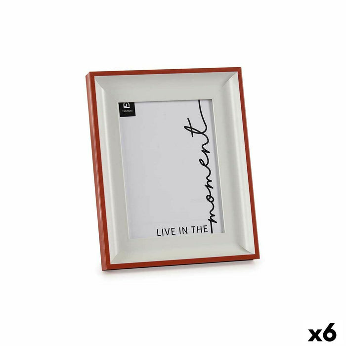 Рамка за снимки Gift Decor 637555 637555 Бял Червен Кристал Пластмаса (6 броя)