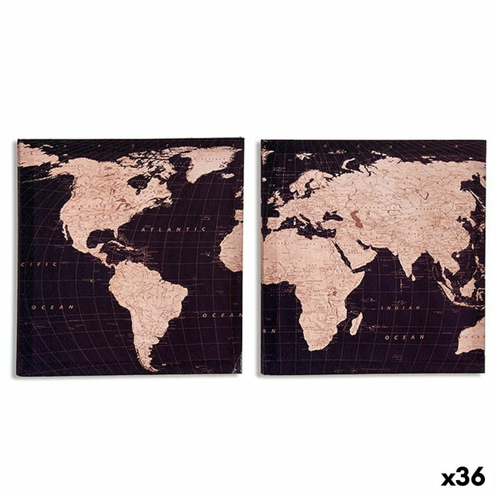 Пластно Gift Decor PC193416 PC193416 Карта на Света 1,5 x 28 x 28 cm (36 броя)