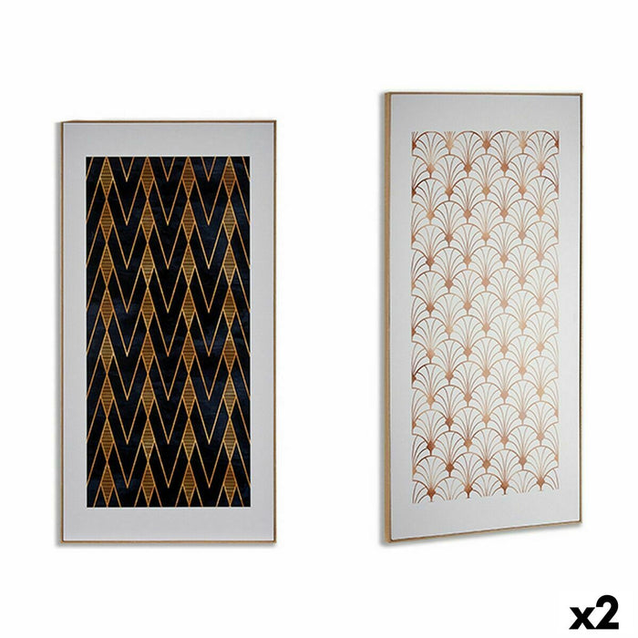 Пластно Gift Decor 77570 77570 Геометричен 61,5 x 3 x 121,5 cm (2 броя)