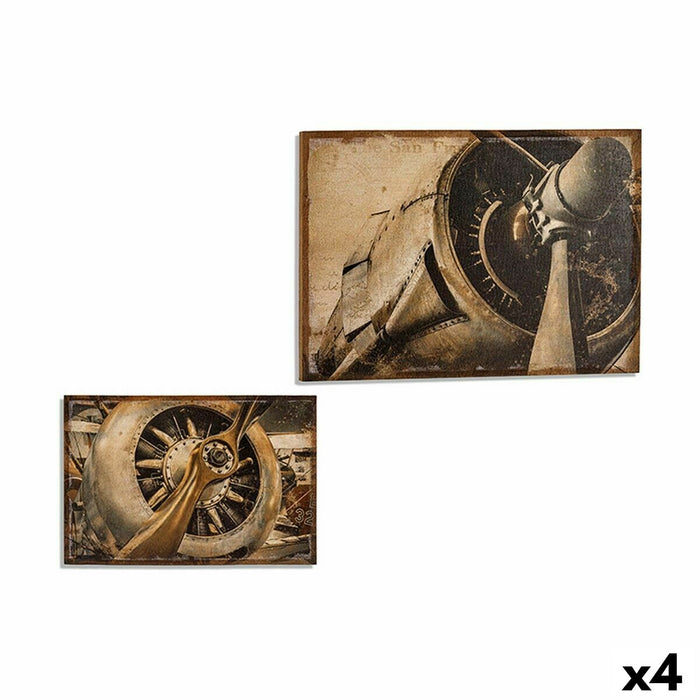 Пластно Gift Decor 1714007B2-1 1714007B2-1 Самолет 90 x 3 x 60 cm (4 броя)