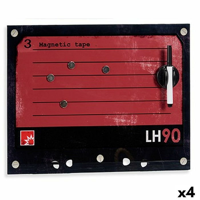 Магитна Дъска с Маркер Gift Decor HMJ21002EMB HMJ21002EMB Жълт Кафяв Червен Зелен 40 x 30 cm 1 x 40 x 30 cm (4 броя)
