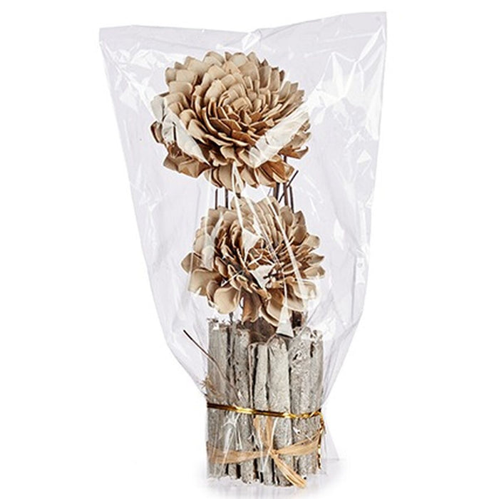 Декоративно Цвете Gift Decor 25-5240 25-5240 Естествен 13 x 37 x 14 cm (12 броя)