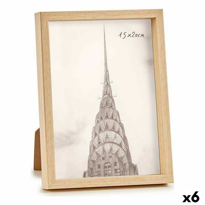 Рамка за снимки Gift Decor WPC1020ML-3 WPC1020ML-3 Кафяв Естествен Пластмаса (6 броя)