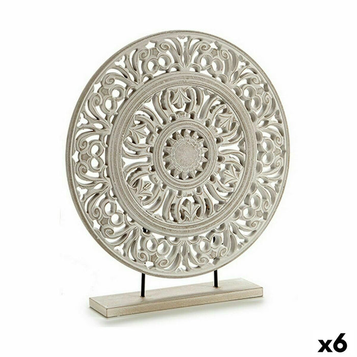 Декоративна фигурка Gift Decor LH5 18032 LH5 18032 Бял Mandala 7 x 49 x 44 cm 44 x 49 x 7 cm (6 броя)
