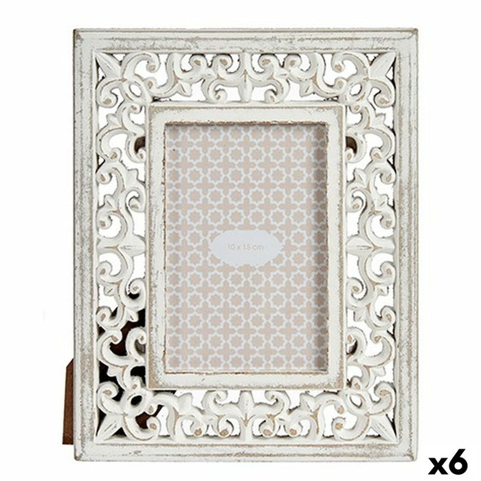 Рамка за снимки Gift Decor LH520933 LH520933 Бял Дървен MDF Евкалиптово дърво (6 броя)