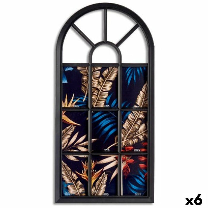Държатели за стена Gift Decor KF2079-B KF2079-B Черен Cтъкло Пластмаса Прозорец (6 броя)