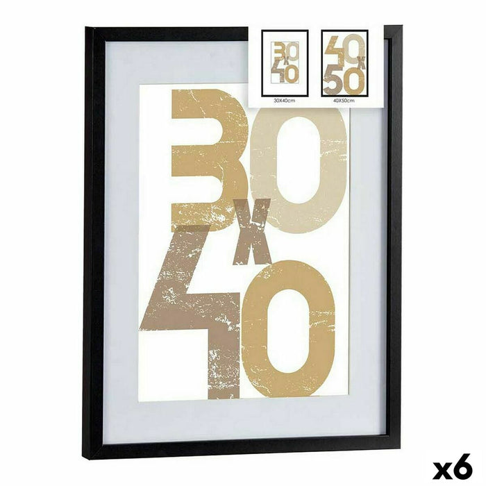 Държатели за стена Gift Decor 668826-BLACK 668826-BLACK Черен Пластмаса Дървен MDF 40 x 50 cm (6 броя)
