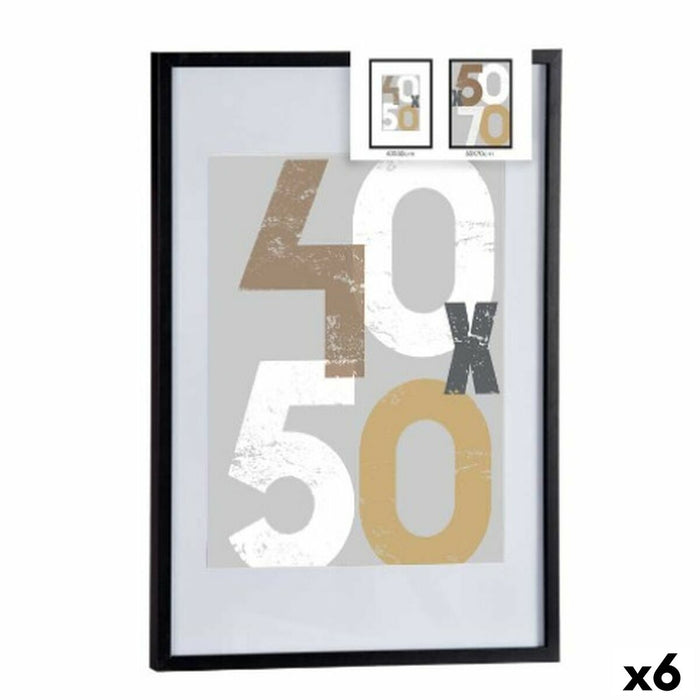 Държатели за стена Gift Decor 668826-BLACK 668826-BLACK Черен полистирен Пластмаса Дървен MDF 50 x 70 cm (6 броя)