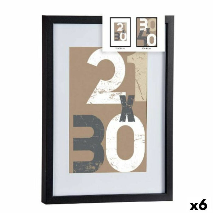 Държатели за стена Gift Decor 668826-BLACK 668826-BLACK Черен Cтъкло Дървен MDF 30 x 40 cm (6 броя)