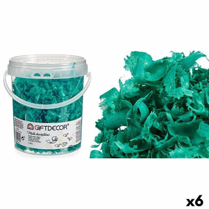 Декоративен Чип Gift Decor VIRUTA-TURQUESA VIRUTA-TURQUESA цвят тюркоаз 1,4 L (6 броя)