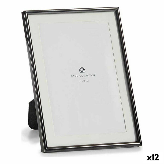 Рамка за снимки Gift Decor MS61001-MAT BLACK MS61001-MAT BLACK Черен Кристал Стомана (12 броя)