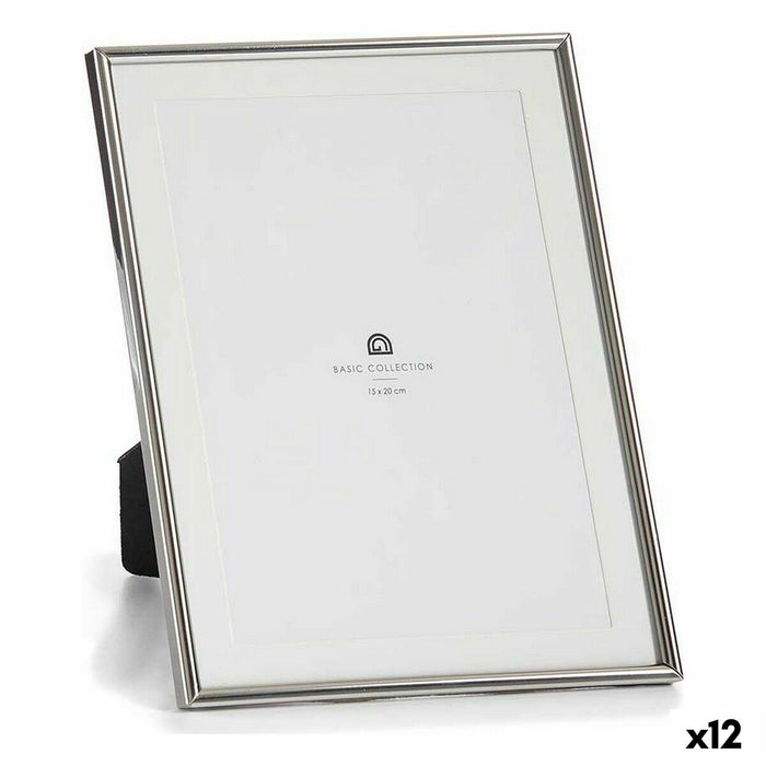 Рамка за снимки Gift Decor MS61001-MAT SILVER MS61001-MAT SILVER Сребрист Кристал Стомана (12 броя)