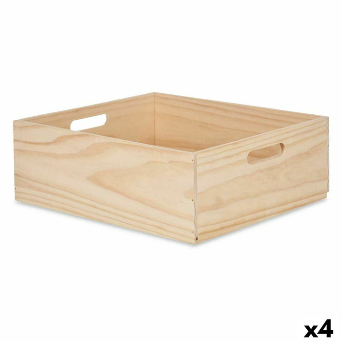 Декоративна кутия Gift Decor CXMFXL CXMFXL Естествен Бор бор (4 броя)