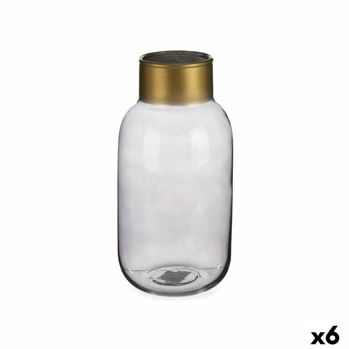 Ваза Gift Decor V1224IP-S V1224IP-S Сив Златен Cтъкло 11,5 x 24 x 11,5 cm (6 броя)