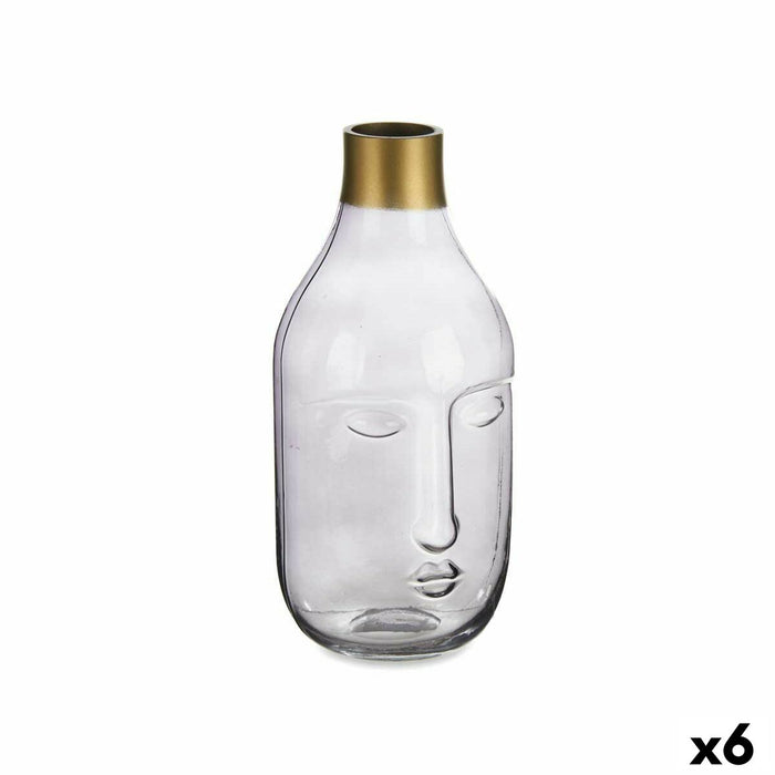 Ваза Gift Decor VGY1125S-S VGY1125S-S Сив Cтъкло Лице 11 x 24,5 x 12 cm (6 броя)
