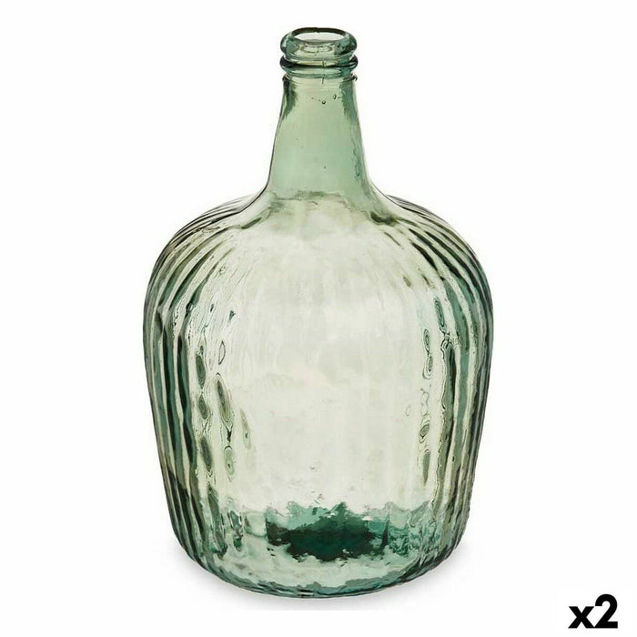 Декоративна бутилка Gift Decor 2255/08R-CH 2255/08R-CH Champagne Райета 8 L 22 x 37,5 x 22 cm Декорация (2 броя)