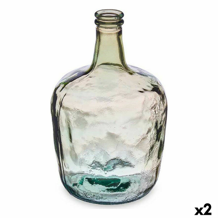 Декоративна бутилка Gift Decor 2255/08-CH 2255/08-CH Champagne Гладък 8 L 19,5 x 35,5 x 19,5 cm Декорация (2 броя)