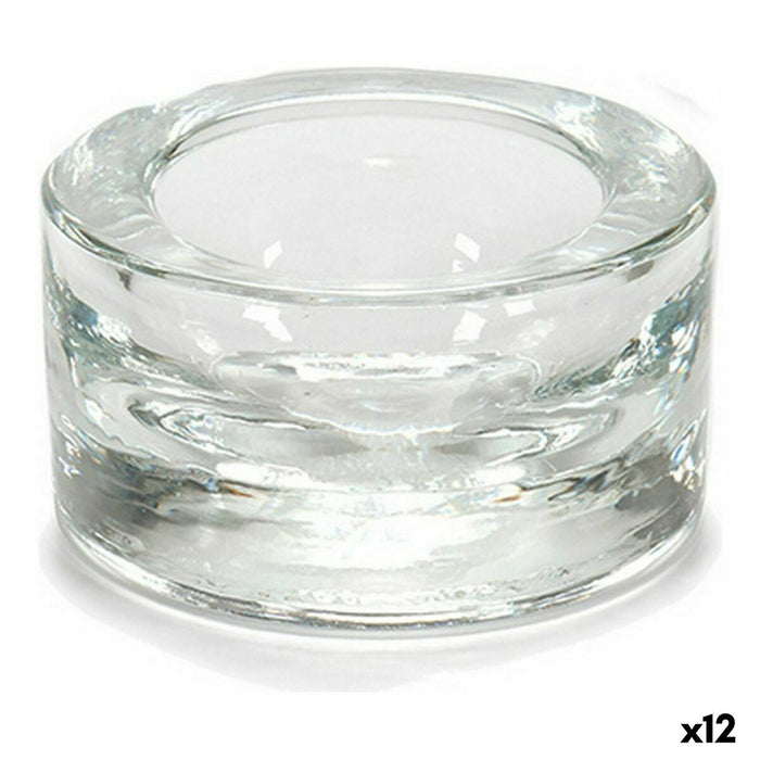 Поставка за свещ Gift Decor CH00056P CH00056P Прозрачен Cтъкло 7 x 3,5 x 7 cm (12 броя)