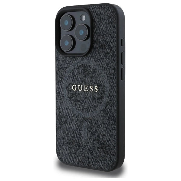 Калъф Guess 4G Ring Classic Logo MagSafe за iPhone 16 Pro Max - черен