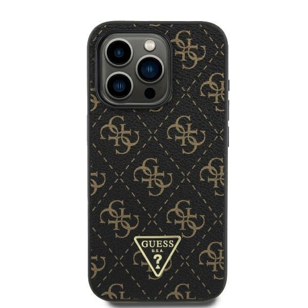 Guess New 4G Triangle Case за iPhone 16 Pro - черен