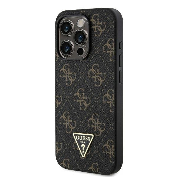 Guess New 4G Triangle Case за iPhone 16 Pro - черен