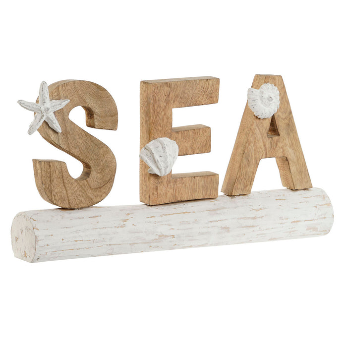 Декоративна фигурка Home ESPRIT Sea Бял Естествен Средиземноморско 47 x 8 x 24,5 cm