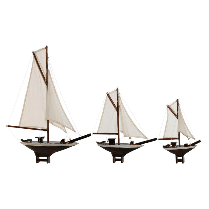 Декоративна фигурка Home ESPRIT Бял Кафяв Средиземноморско 55 x 8 x 70 cm (3 Части)