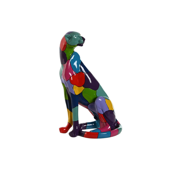 Декоративна фигурка Home ESPRIT Многоцветен Пантера 25 x 18 x 41 cm