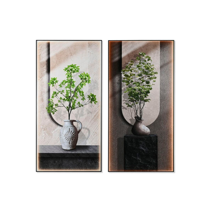 Пластно Home ESPRIT Зелен Бежов Ориенталски Ваза 80 x 3 x 160 cm (2 броя)