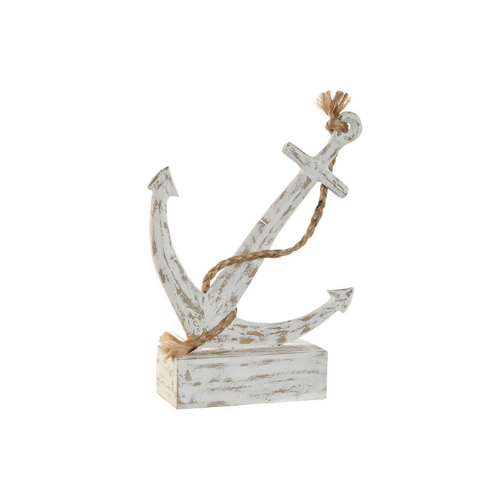 Декоративна фигурка Home ESPRIT Бял Котва Средиземноморско Гранитогрес 31 x 7,5 x 40 cm
