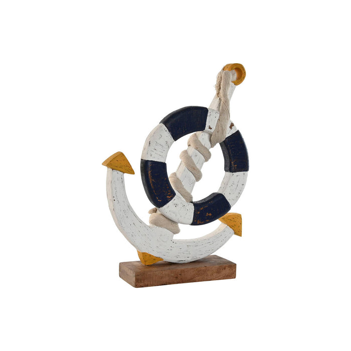 Декоративна фигурка Home ESPRIT Бял Естествен Морско син 34 x 9 x 45 cm