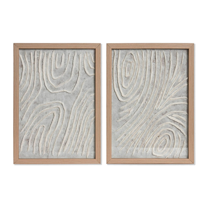 Комплект от 2 снимки Home ESPRIT хартия Кристал 25 x 2 x 35 cm