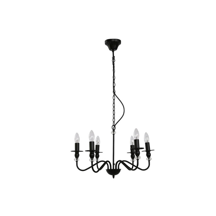 Полилей Home ESPRIT Черен Метал 25 W 54 x 54 x 46 cm