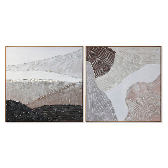 Картина Home ESPRIT Дървен Пластно 123 x 4,3 x 123 cm 122,6 X 4,3 X 122,6 CM