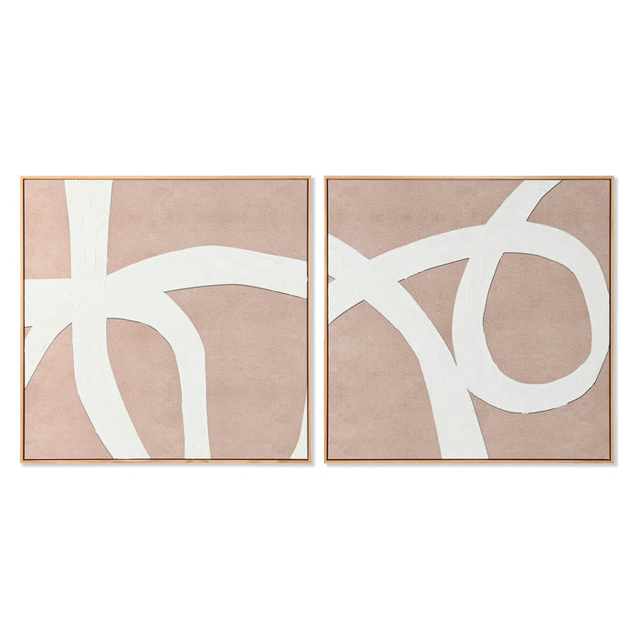 Картина Home ESPRIT Дървен Пластно 103 x 4,3 x 103 cm 102,6 X 4,3 X 102,6 CM