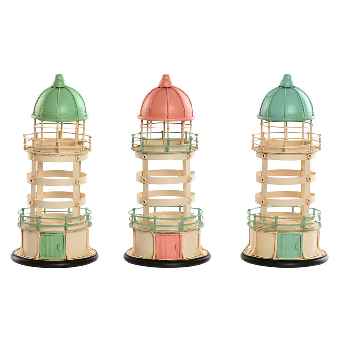 Декоративна фигурка Home ESPRIT Син Зелен Розов 13 x 13 x 27,5 cm (3 броя)