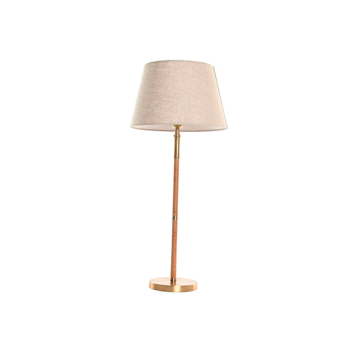 Настолна лампа Home ESPRIT Бежов Златен Естествен 50 W 220 V