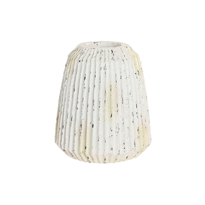 Ваза Home ESPRIT Бял Магнезиев 28,5 x 28,5 x 32,5 cm