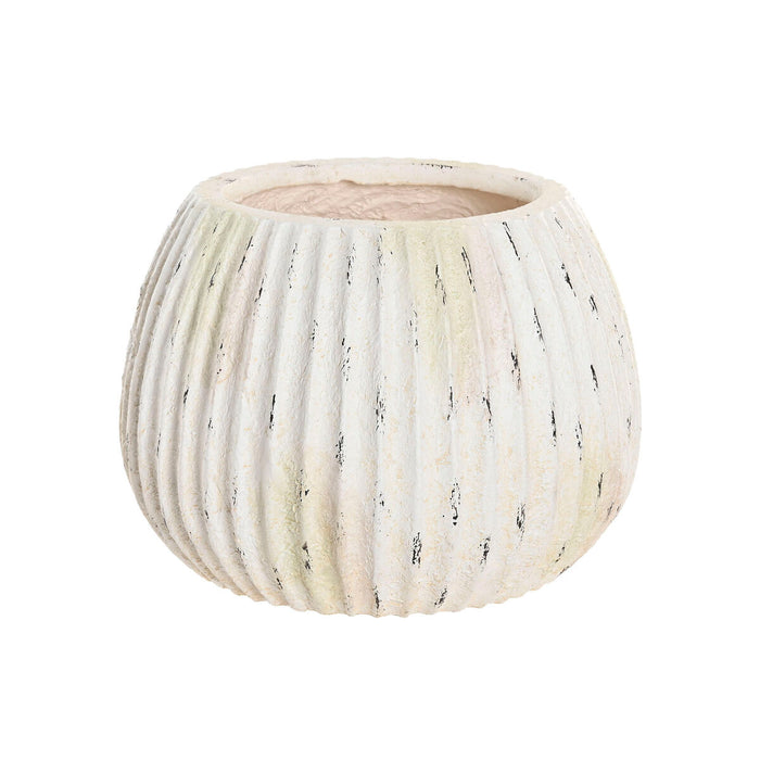 Ваза Home ESPRIT Бял Магнезиев 36 x 36 x 26 cm