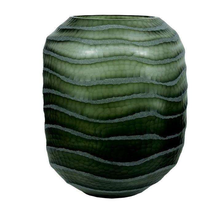 Ваза Home ESPRIT Зелен Кристал Модерен 27 x 27 x 33 cm