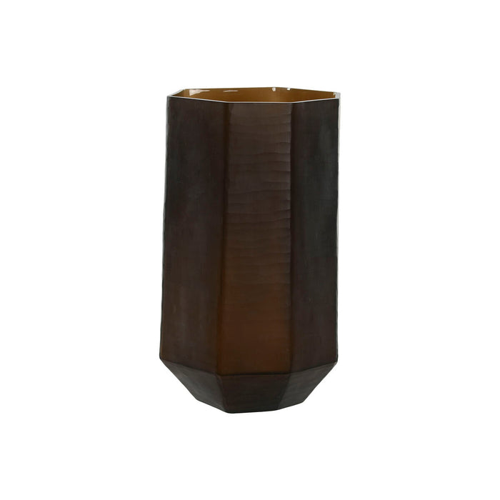Ваза Home ESPRIT Тъмно сив Кристал Модерен 18 x 18 x 31 cm